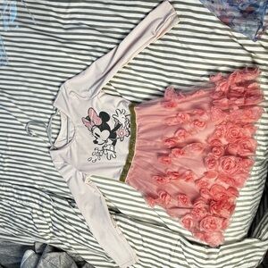 Pink flower Minnie Mouse dress 5T